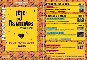 Fête du printemps, méru, programme, cap sud émergences, 2018